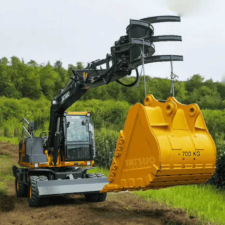 Tatsuo JP80L-9 dengan Grapple Mampu Angkat Hingga 700 KG