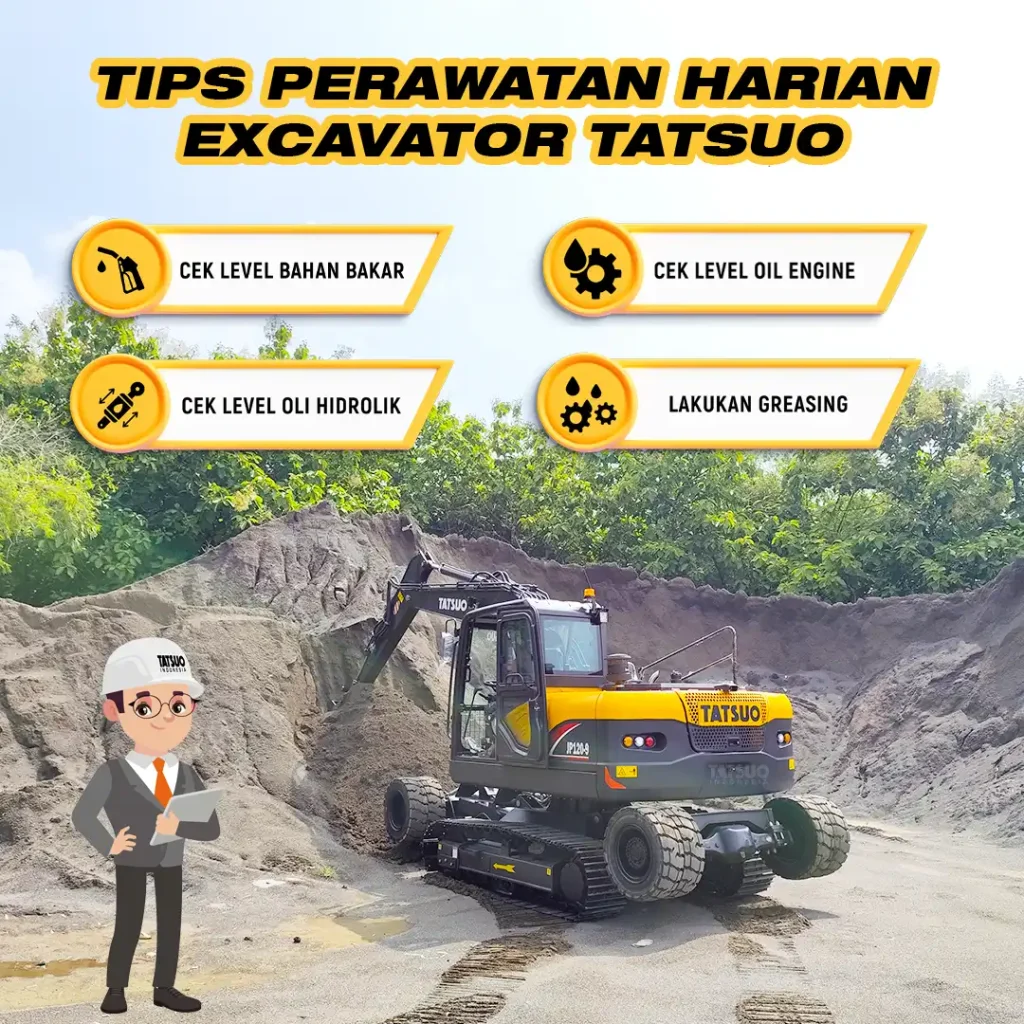 Tips Perawatan Excavator Tatsuo