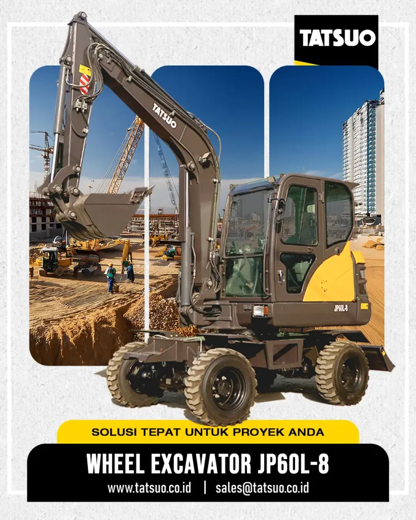 Wheel excavator Tatsuo JP60L-8